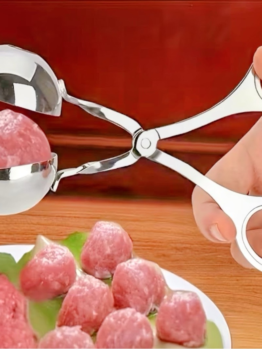 Stainless Steel Meatballs Maker Tongs